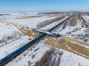 Амурская область: после зимнего перерыва возобновлено строительство путепровода в Серышево